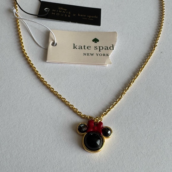 Kate Spade X Disney, Minnie Mouse. Red, Gold, and Black Necklace - Picture 4 of 12